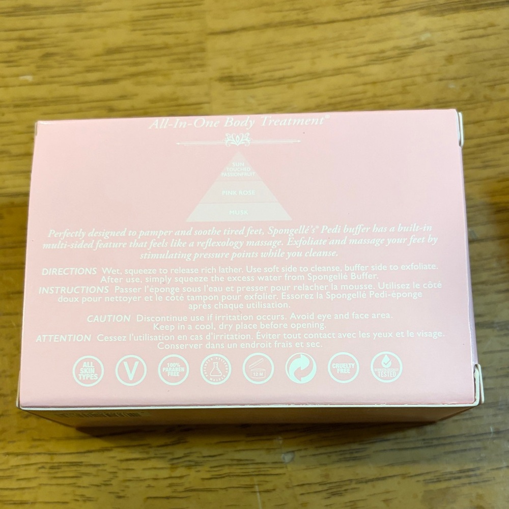 Spongelle Florica Jade Rose Pedi-Buffer - Picture 2 of 2